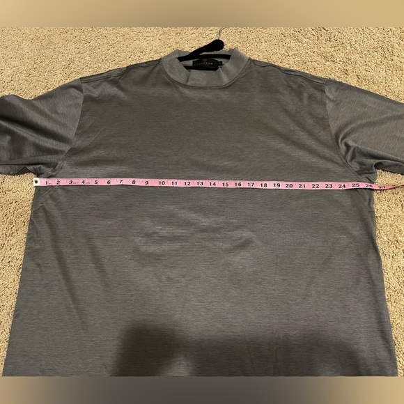 Bugatchi Uomo Silver Long sleeved Mock Neck Men’s Shirt - Picture 12 of 12